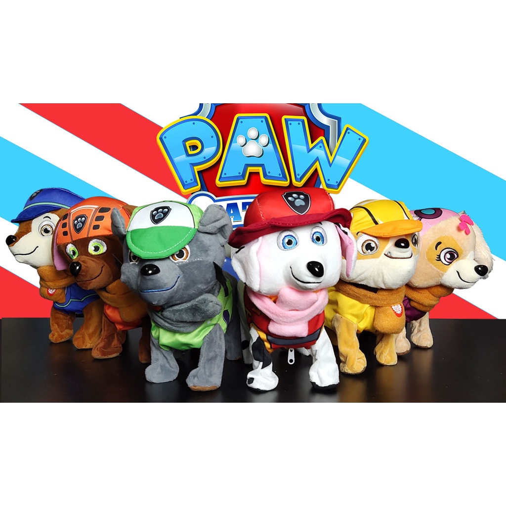 Đội chó cứu hộ chạy pin, Gấu bông cho bé hình đội chó cứu hộ bông