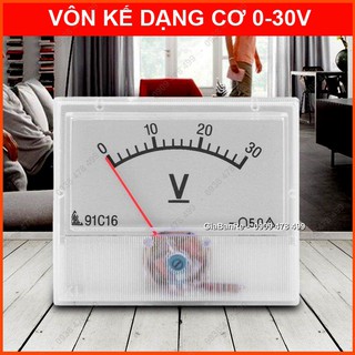 ĐỒNG HỒ ĐO VỐN KÊ AC KIỂU CƠ 30V - VUÔNG TRẮNG - 5562.2