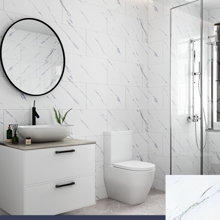 Giấy dán tường giả gạch 3d Miếng Dán Sàn Lát Đá Cẩm Thạch Tự Dính 30*30Cm, Hình Nền Không Thấm Nước Trang Trí Nhà Phòng Ngủ Tự Làm