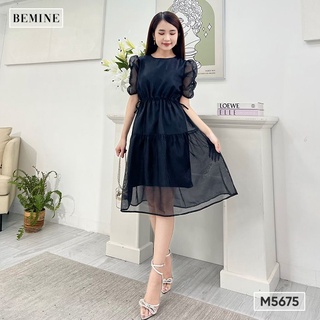 Đầm tay nhún rút eo BEMINE M5675