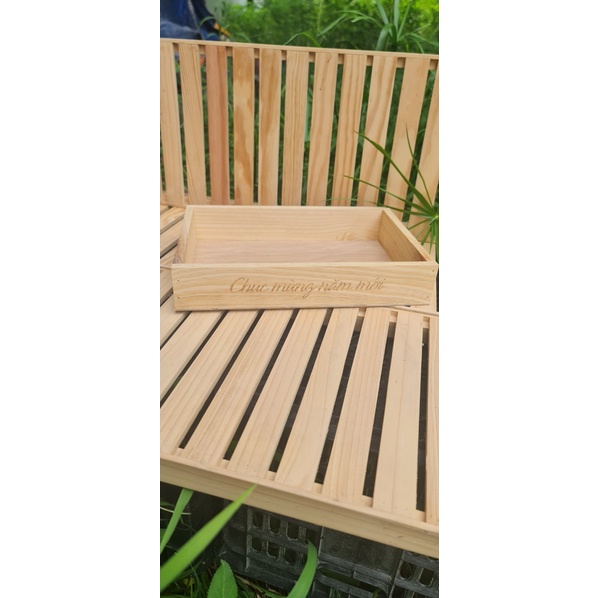 Hộp gỗ vuông - Hộp gỗ đa năng _ kích thước 15 x15 x 5 _ 20 x30x5