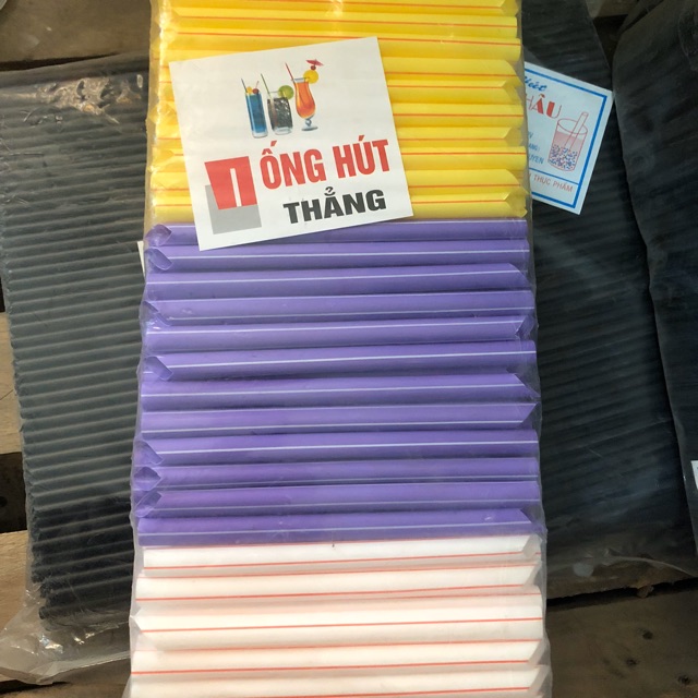 500 gam ống hút trà sữa trân châu màu