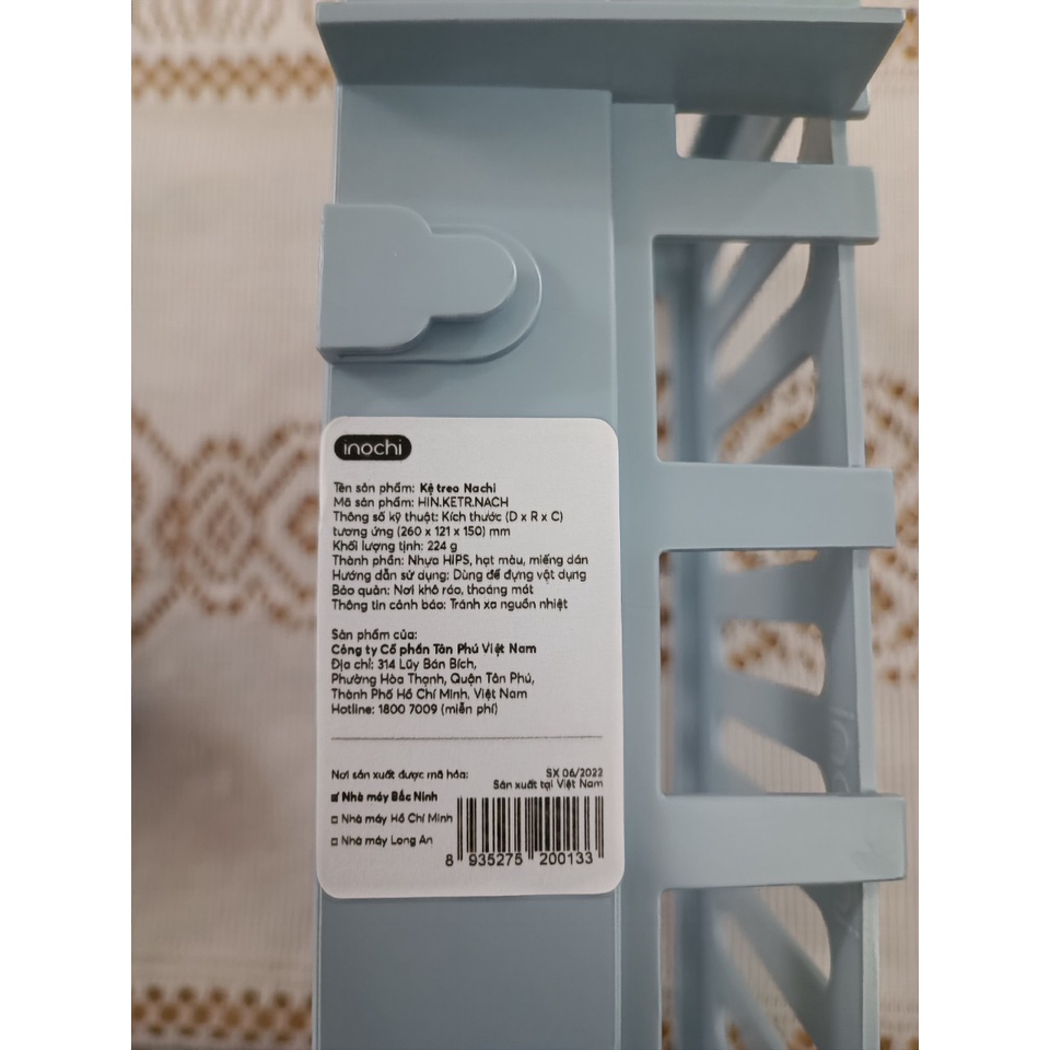 Kệ treo Nachi Nhật Bản - INOCHI Nhưa Cao Cấp Chắc Chắn Sang Trọng, Gọn Gàng, Chịu lực chắc chắn không cần khoan bắn vít