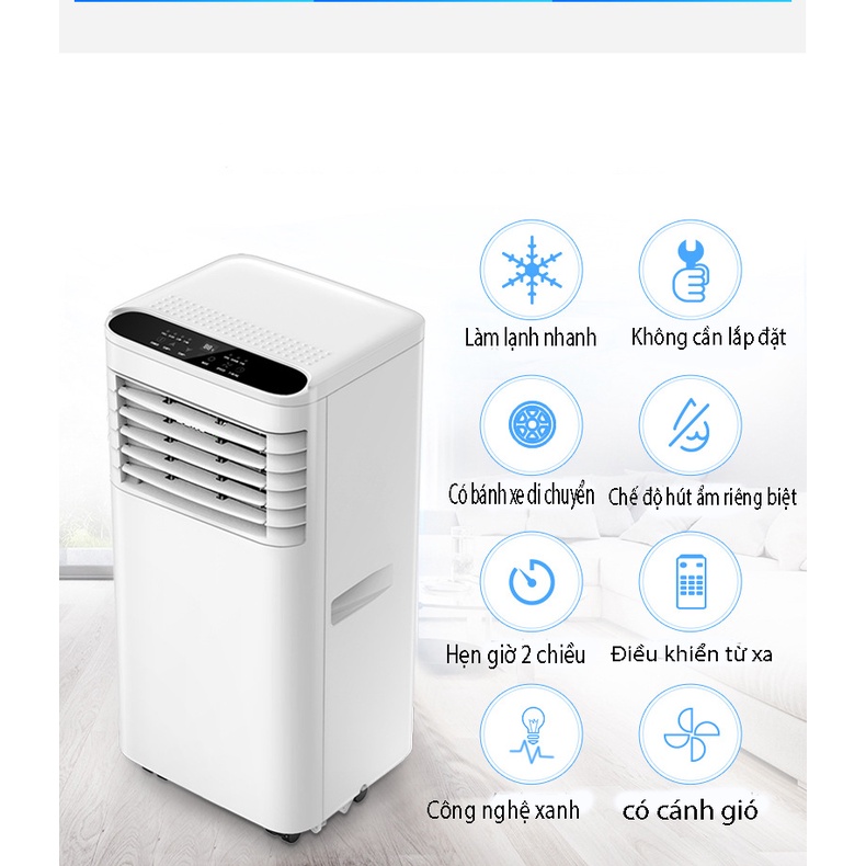 Quạt điều hòa cây có điều khiển từ xa - máy điều hòa mini làm lạnh điều hòa không khí làm mát đơn