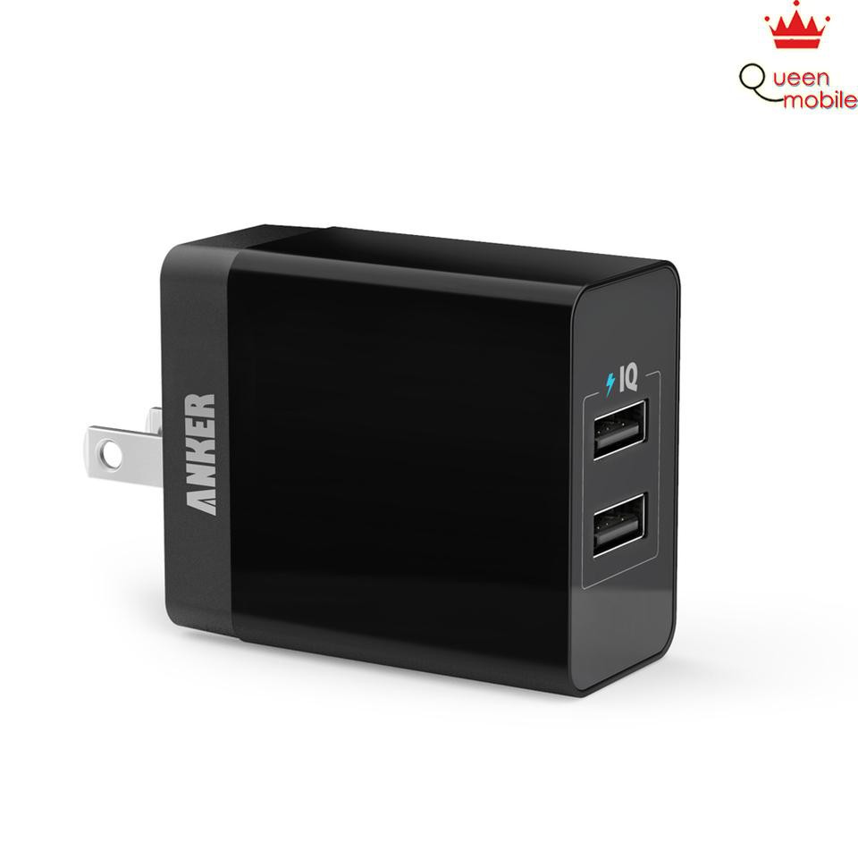 Sạc Anker 2 Cổng, 12w - [PowerPort 2 Lite, 2 x IQ port] - A2129