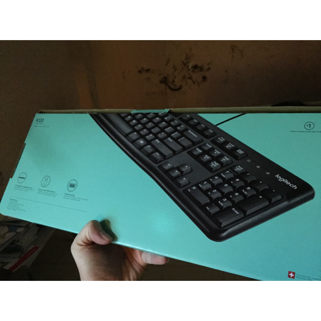 Bàn Phím Có Dây Logitech K120 - Hàng Chính Hãng