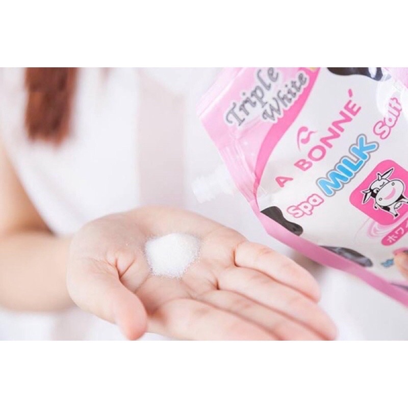 Muối tắm sữa bò Abonne Thái Lan tẩy tế bào chết trắng làn da 350gr | BigBuy360 - bigbuy360.vn