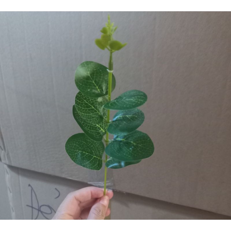 1 Nhánh lá táo giả, Lá táo rời. Dùng bó hoa sáp. Yrang trí giỏ hoa sáp