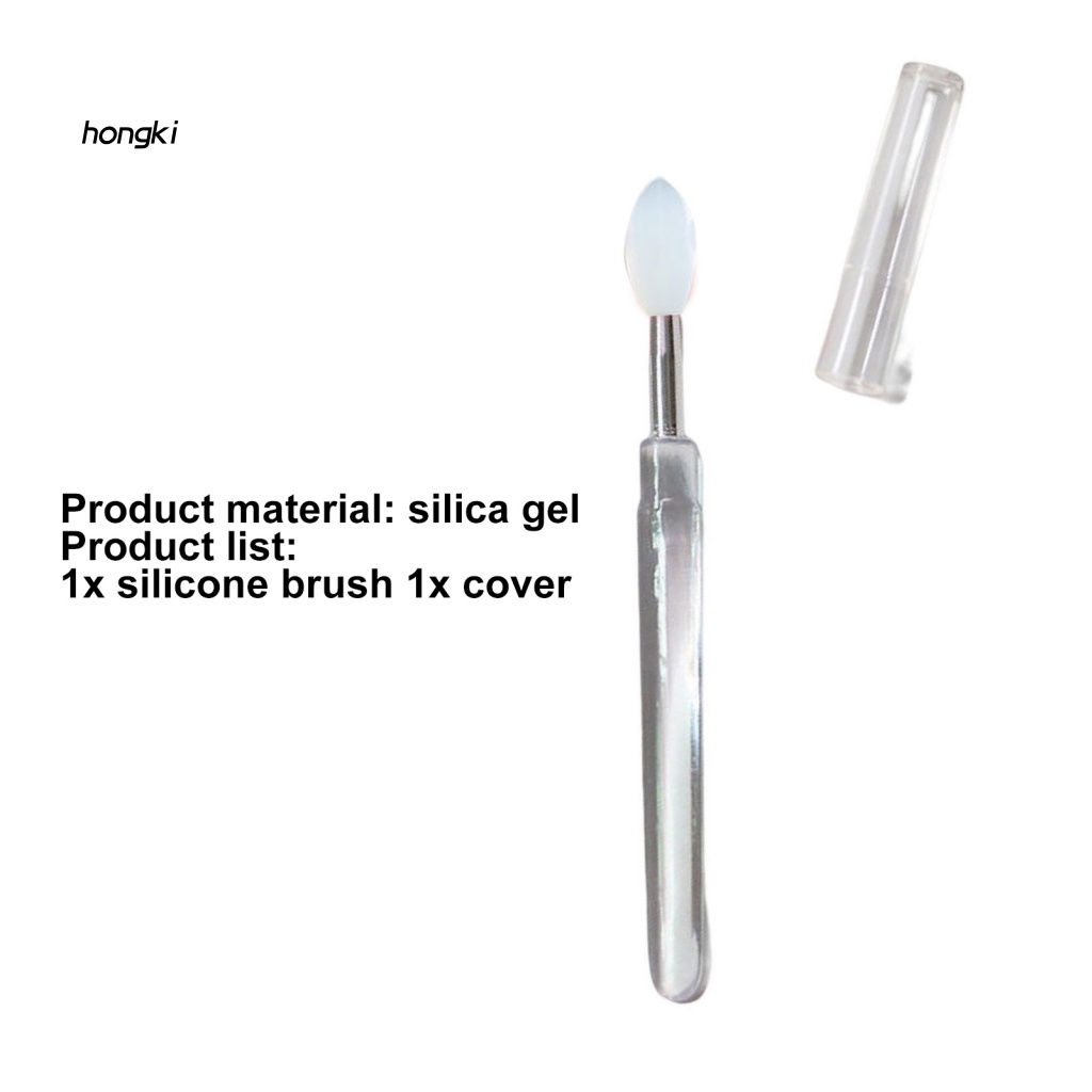 Cọ Trang Điểm Mắt Bằng Silicone Gọn Nhẹ Tay Cầm Bằng Silicone Tiện Dụng Cho Nữ