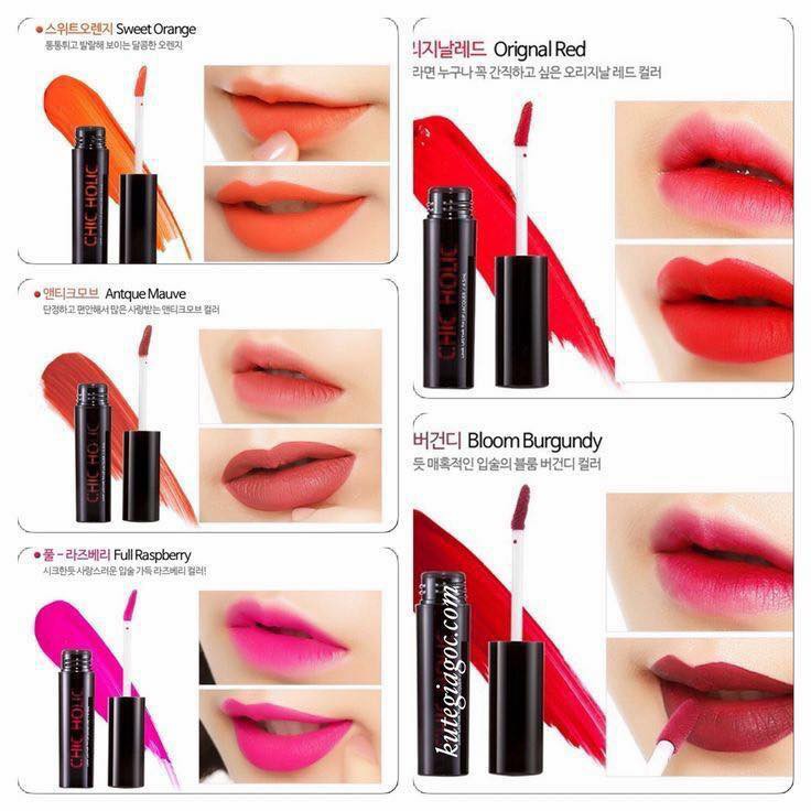 Son kem lì Chic Holic Long Lasting Fix Lip Lacquer