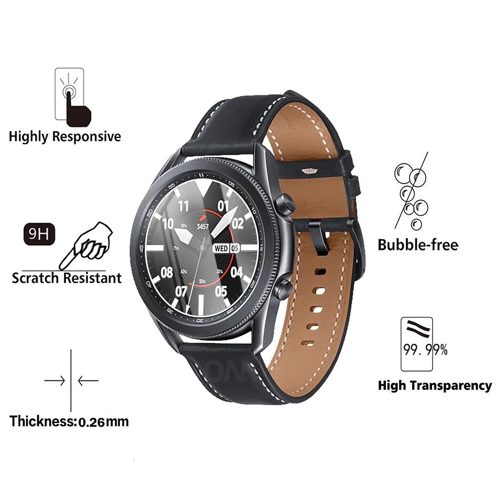 Kính Cường Lực Bảo Vệ Màn Hình Đồng Hồ Samsung Galaxy Watch 3 41mm 45mm