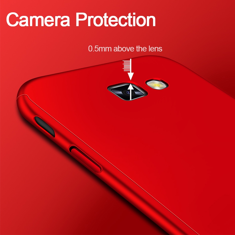 Ốp điện thoại chống sốc bảo vệ 360 độ cho Samsung Galaxy J3 J5 J7 J2 Prime Pro 2017 A5 A9 2018