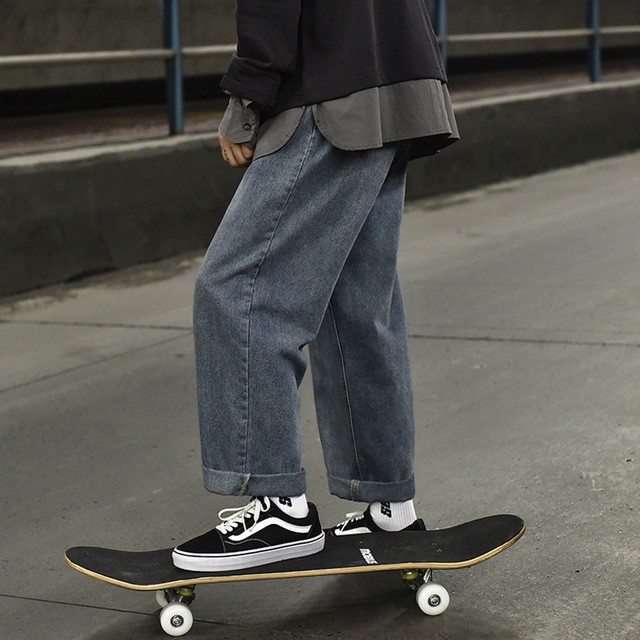 Quần baggy jean ống rộng BEST SELLER -  quần bò nam nữ ống suông siêu rộng -Q0- cam kết Giặt không phai màu | BigBuy360 - bigbuy360.vn