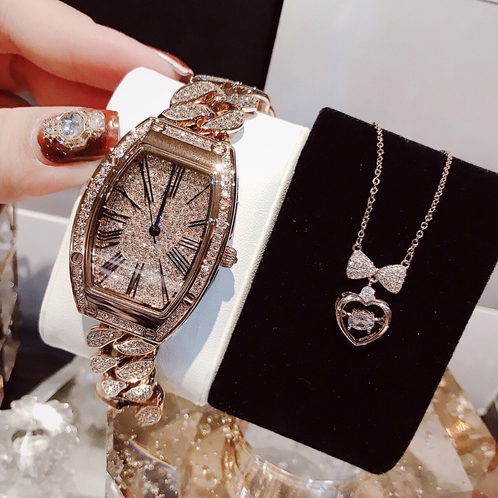 Đồng Hồ Nữ Davena Dây Mắc Xích Rose Gold 36mm Chính Hãng