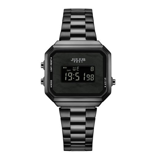 Đồng Hồ Nữ JA-1347D Julius Hàn Quốc Dây Thép (Đen)