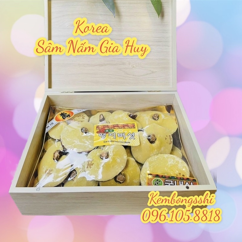[DATE MỚI] Nấm Linh Chi Vàng HÀN QUỐC, Hộp Gỗ 365 Sang Trọng