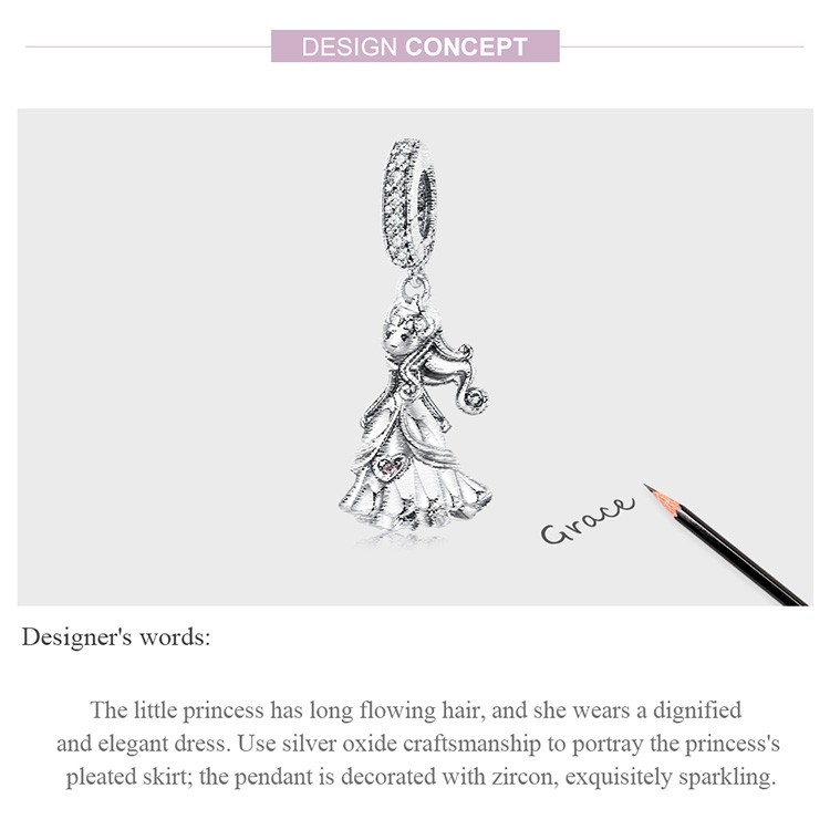 Hạt phụ kiện Bamoer Scc1978 bằng bạc 925 kích thước 4.5mm dùng làm vòng cổ và vòng tay DIY thời trang