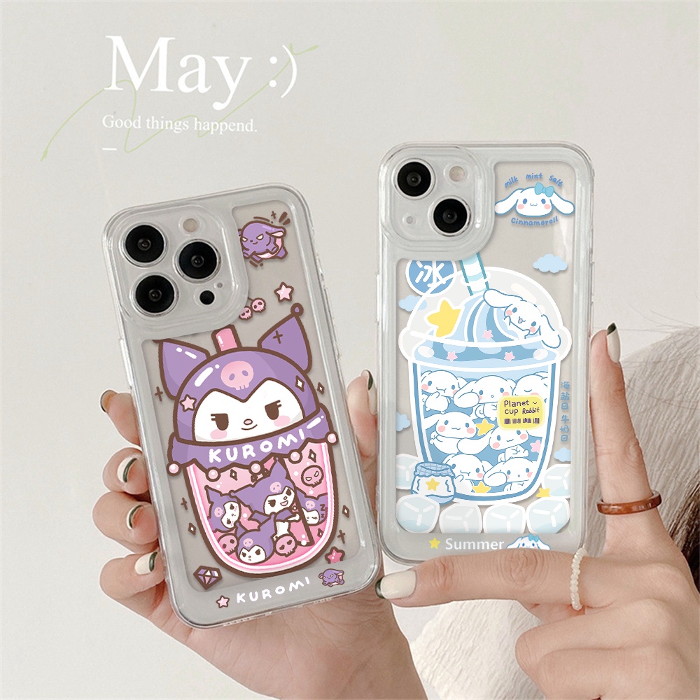 Ốp Điện Thoại Trong Suốt In Hình Cinnamoroll / Không Gian Cho iPhone 13 12 11 X XS Pro Max XR 7 8 Plus