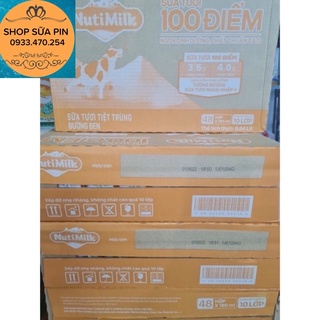 Mẫu mới - thùng 48 hộp sữa Nutimilk đường đen 180ml