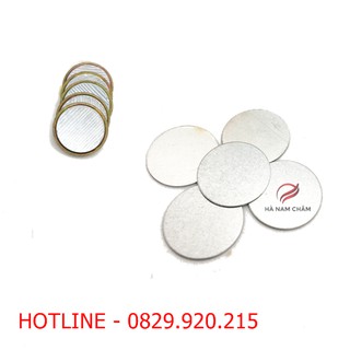 Nam châm 1 mặt kích thích phi 15mm dày 2mm -  kèm sắt