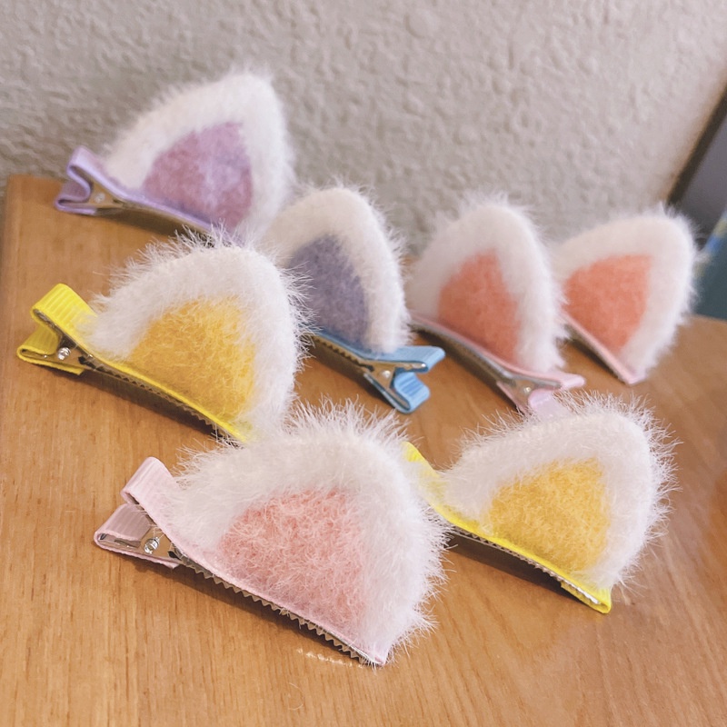 Set 2 Kẹp Tóc Tai Mèo Dễ Thương Cho Bé Gái