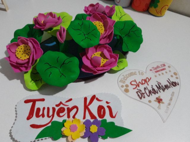 Hoa sen _ Đồ chơi tự làm mầm non | BigBuy360 - bigbuy360.vn