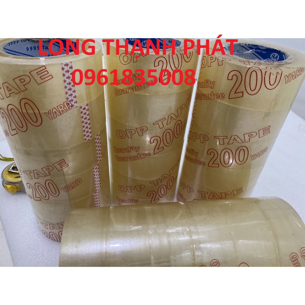 Băng keo nguyên cây trong/đục 200ya 1kg8 đủ