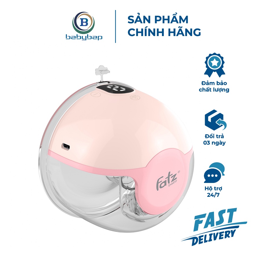 Máy Hút Sữa Điện Rảnh Tay Và Không Dây Freemax 2 Fatzbaby FB1202CW (1 chiếc) Chạy Hoàn Toàn Bằng Pin