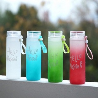 [XẢ] Bình Đựng Nước Thủy Tinh Hello Master