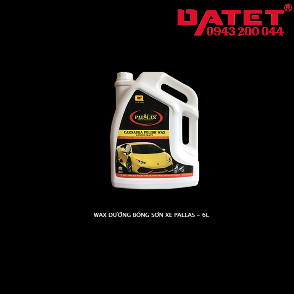 Wax dưỡng bóng sơn xe Pallas - 6L (Thùng 5 cal)