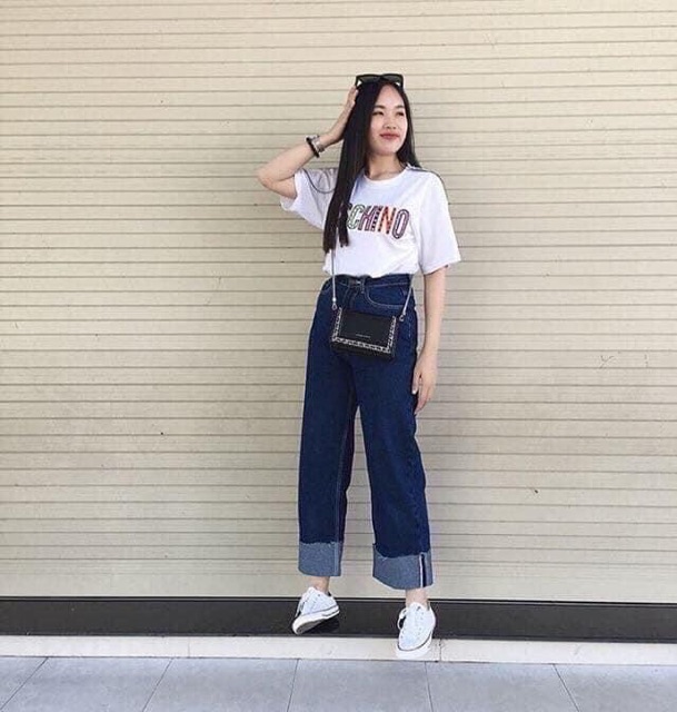 [ GIÁ HUỶ DIỆT ] QUẦN BÒ CULOTTES DÁNG SUÔNG GẤP GẤU