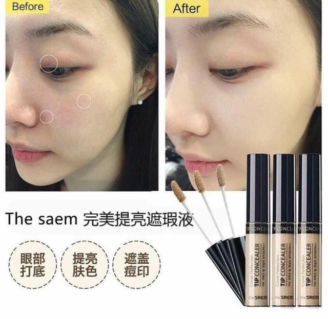 Che Khuyết Điểm The Saem Tip Concealer | BigBuy360 - bigbuy360.vn