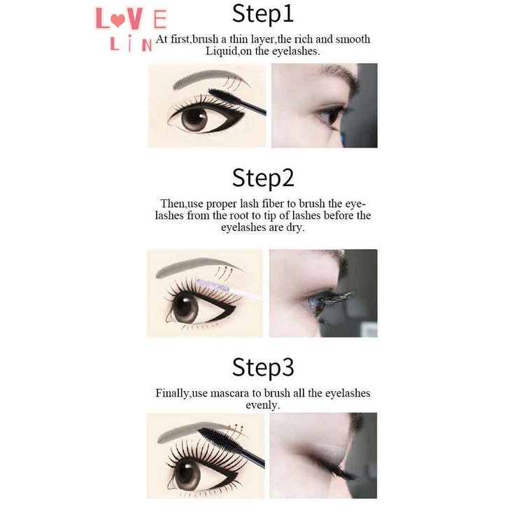 Mascara QIC 4D Chống Thấm Nước Chuốt Mi Dày Dài Và Cong Tự Nhiên