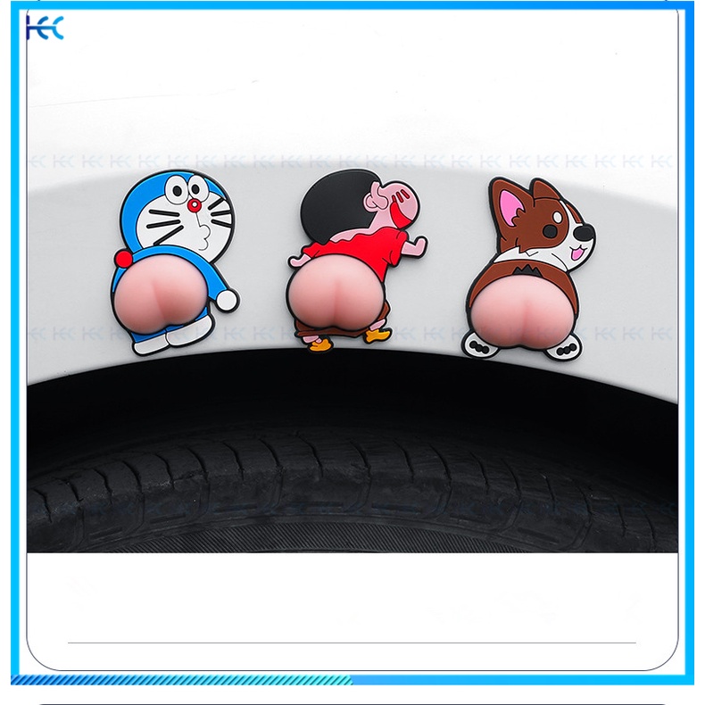 Miếng Dán Cao Su Dễ Thương Chống Va Chạm Chống Trầy Cho Cửa Xe Hơi