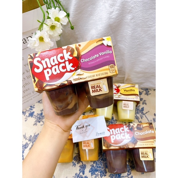 [ date 6/10-2022 ] Snackpack pudding sữa cho bé từ 10 tháng