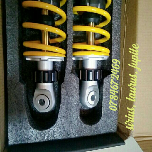 Phuộc OHLINS kg bình dầu gắn cho xe SIRIUS, TAURUS, JUPITER, nhún cực êm cực đã. Gắn như zin sản phẩm như hình.