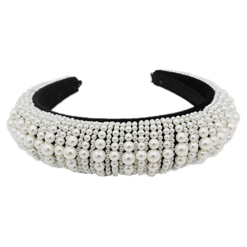 Băng Đô Cài Tóc Đính Đá &amp; Ngọc Trai Nhân Tạo