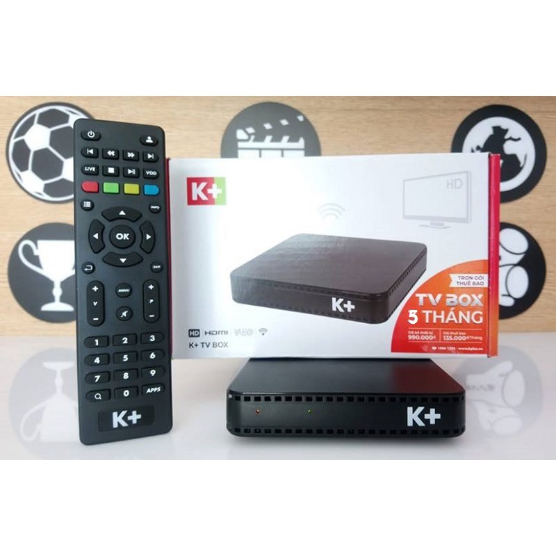 BỘ K+ TV BOX [TẶNG KÈM 3 THÁNG XEM GÓI HD]