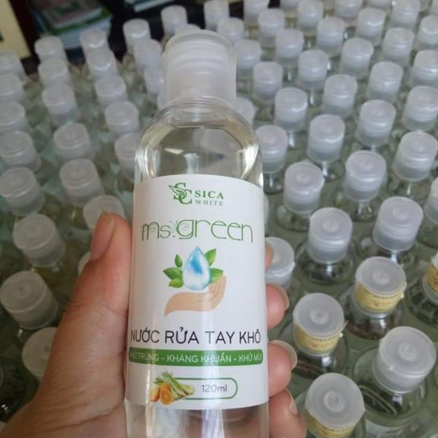 Combo 2 chai NƯỚC RỬA TAY KHÔ Ms.Green[ 99K/120ml ]