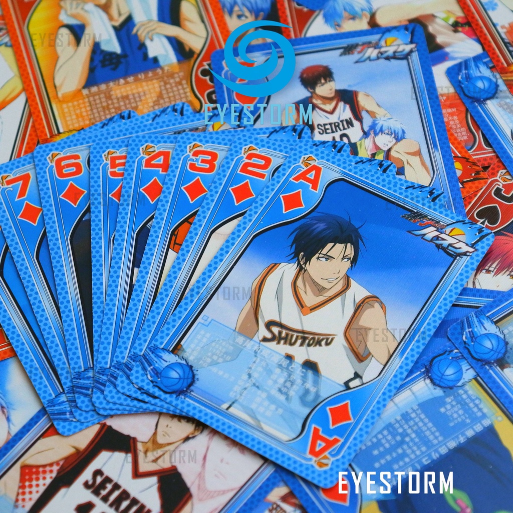 Bài tây anime Kuroko No Basket, Vua bóng rổ Kuroko [ KHÔNG HỘP ] - tú lơ khơ, manga Poker Z - 54 lá
