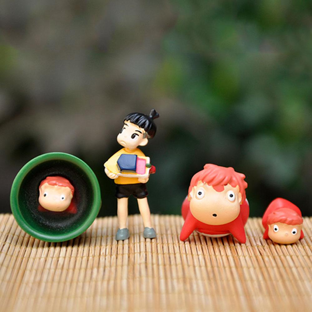 Mô Hình Ngựa Ponyo On The Cliff Kiểu Cổ Điển Mini Trang Trí Vườn / Tiểu Cảnh