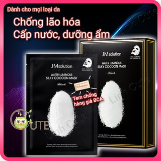Mặt Nạ Tơ Tằm JM Solution Water Luminuos Silky Cocoon Mask Black
