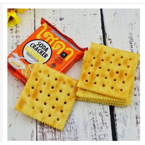 Bánh quy lạt Soda Cracker ăn kiêng vị mặn Thái Lan 400g, bánh cho người tiểu đường