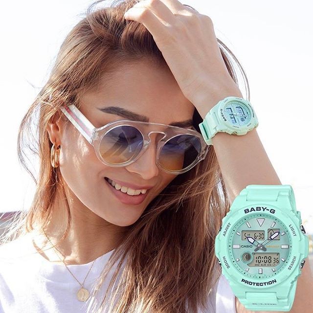 Đồng hồ nữ dây nhựa Casio Baby-G chính hãng Anh Khuê BAX-100-3ADR