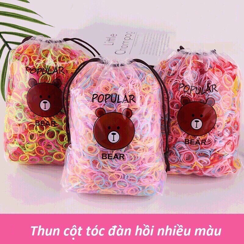 TÚI 4000 chun buộc tóc nhiều màu