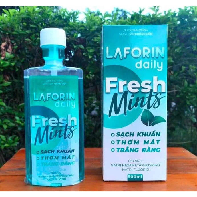 Nước Súc Miệng Sát Khuẩn Không Cồn Laforin Daily - Chai 500ml