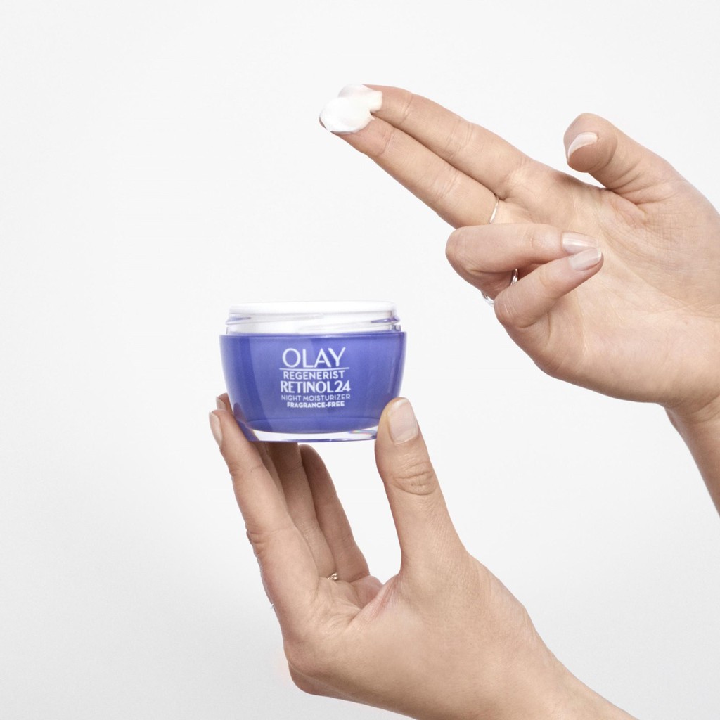 Kem dưỡng da Olay Regenerist Retinol 24 Night Moisturizer 48g | Chống lão hóa | Phù hợp da mụn lỗ chân lông to