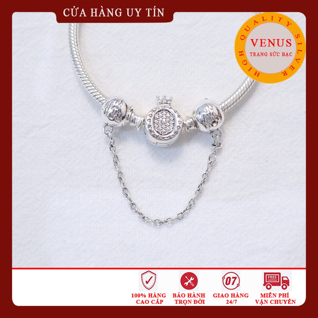 [Charm bạc 925 cao cấp] Charm xích lâu đài- Mã sản phẩm VENUSXLD