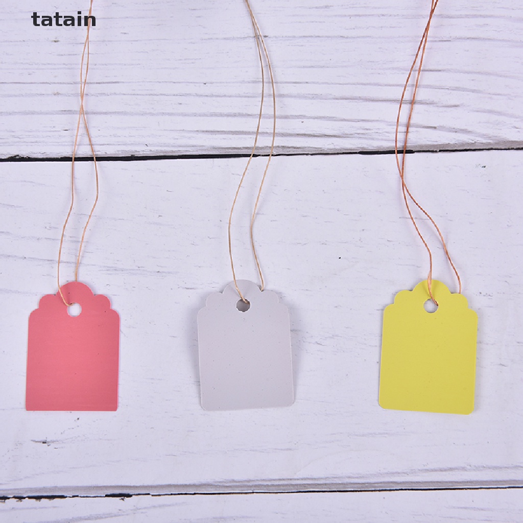 [TAT] 100Pcs Garden Plant Labels Plastic Plant Tags Nursery Markers Flower Pots Seed CVX