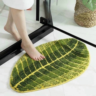 Thảm chân lông cừu hình lá cây 40*70
